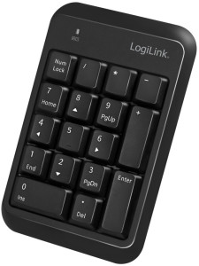 LogiLink Pavé numérique Bluetooth V5.1, plastique, noir