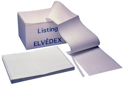 ELVE Papier listing en continu, 380 mm x 12