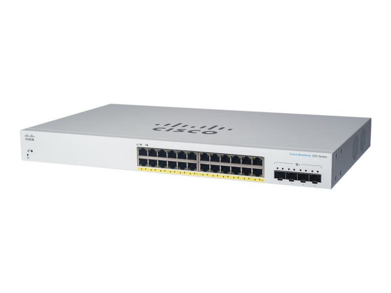 Cisco CBS220 SMART 24 PORT GE POE 4X1G SFP