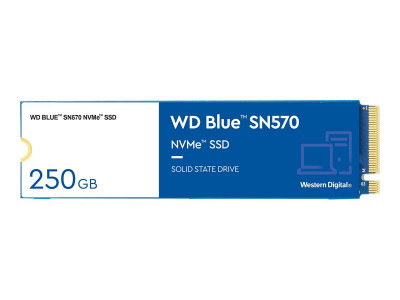 Western Digital : WD 250GB BLUE NVME SSD M.2 PCIE GEN3 X4 5Y Garantie SN570