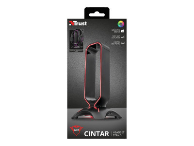Trust : CINTAR RGB GAMING STAND pour HEADSET avec 2 USB PORTS