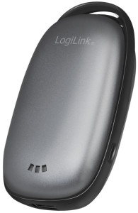 LogiLink Batterie externe mobile & chauffe-mains, gris
