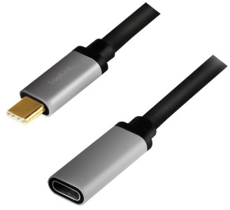 LogiLink Câble USB 3.2, fiche mâle USB-C-femelle USB-C, 0,5m
