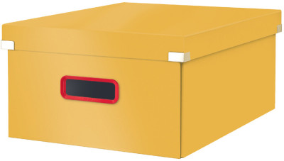 LEITZ Boîte de rangement Click & Store Cosy L, jaune