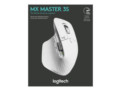 Logitech : MX MASTER 3S PERFORM WRLS MOUSE - PALE GREY - EMEA