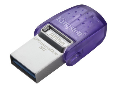 Kingston : 128GB DT MICRODUO 3C 200MB/S DUAL USB-A + USB-C