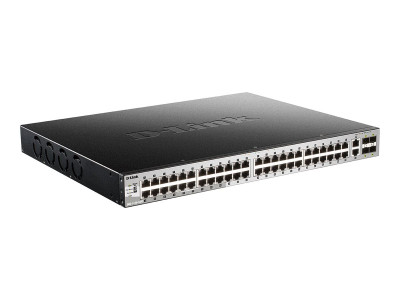 D-Link : 54-PORT POE STACKABLE SWITCH 48X1G 2X10G CU 4XSFP+ LAYER 3