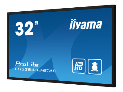 Iiyama : LH3254HS-B1AG 31.5IN IPS FHD 500CD 3HDMI VGA DP 2USB 24:7