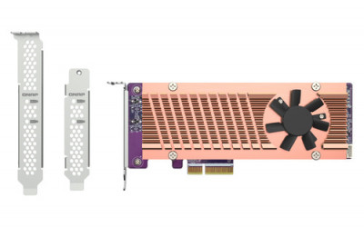Qnap : DUAL M.2 PCIE SSD EXP card PCIE GEN3 X4 HOST interface