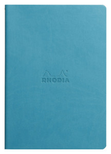 RHODIA Carnet piqûre textile RHODIARAMA, A5, ligné, noir