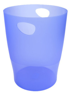 EXACOMPTA Corbeille à papier ECOBIN, 15 litres, bleu glacé