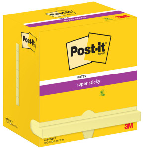 Post-it Bloc-note adhésif Super Sticky Notes, 47,6 x 47,6 mm
