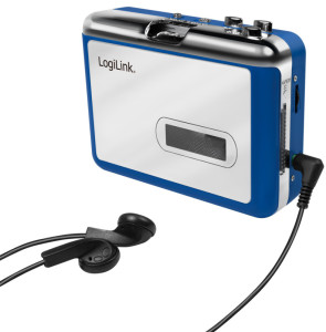 LogiLink Baladeur pour appareils Bluetooth, bleu/argenté