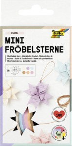 folia Bandes de papier WINTER pour mini étoiles de Froebel