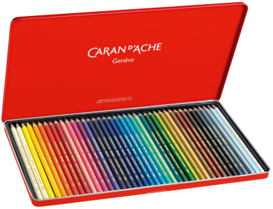 CARAN D'ACHE Crayons de couleur SUPRACOLOR, étui métal de 12
