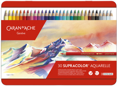 CARAN D'ACHE Crayons de couleur SUPRACOLOR, étui métal de 40