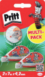 Pritt Rouleau correcteur Mini Flex, 4,2mm x 7m, blister de 2 Pritt Rouleau correcteur Mini Flex, 4,2mm x 7m, blister de 2