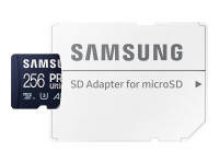 Samsung : MICROSD avec ADAPTER 256GB Samsung : MICROSD avec ADAPTER 256GB