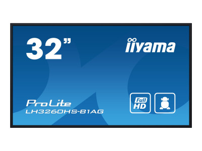 Iiyama : 32IN 1920X1080 FHD VA PANEL HAZE 25 500CD/M2 LANDSCAPE et P