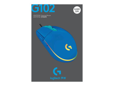 Logitech : G102 LIGHTSYNC BLUE EER