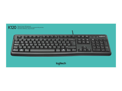 Logitech : KEYBOARD K120 pour business BLK - HEB - EMEA-914