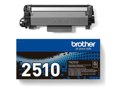 Brother : TN2510 BLACK TONER CARTRIDGE. ISO YIELD UP TO 1200 PAGES. (ORD