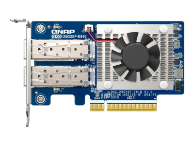 Qnap : 2PORT SFP28 25GBE NW EXP card LOWPROFILE FORMFACTOR PCIEGEN4X8