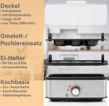 Cuiseur à ufs PROFI COOK PC-EK 1275, noir/argent, 400 watts Cuiseur à ufs PROFI COOK PC-EK 1275, noir/argent, 400 watts