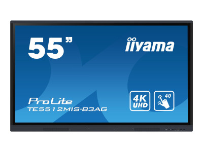 Iiyama : 55IN ANTI-GLARE IPS PANEL 40 POINTS 4K UHD 3840X2160 8MS 400C