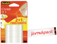 Scotch Ruban adhésif Crystal Clear 600, 19 mm x 33 m, 12+2 Scotch Ruban adhésif Crystal Clear 600, 19 mm x 33 m, 12+2