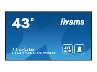 Iiyama : 43IN 3840X2160 UHD VA PANEL HAZE 25 500CD/M2 LANDSCAPE et P Iiyama : 43IN 3840X2160 UHD VA PANEL HAZE 25 500CD/M2 LANDSCAPE et P