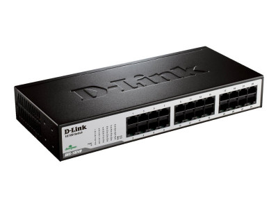 D-Link : UNMANAGED LAYER 2 SWITCH 24 PORT 10/100 INT PSU (pc)