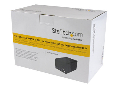 Startech : BOITIER RAID USB 3.0 2 X HDD SATA III 3 5 - UASP et HUB USB