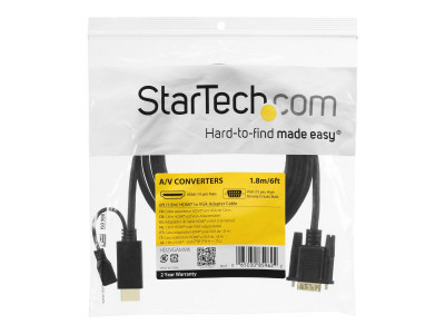Startech : 1.8M HDMI TO VGA ACTIVE ADAPTER CONVERTER cable 1920X1200