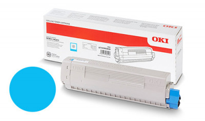OKI Toner CYAN 7300 pages pour imprimante MC853 MC883