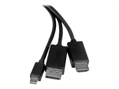 Startech : CABLE ADAPTATEUR HDMI DP OU MINI DP VERS HDMI de 2 M