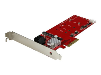 Startech : CARTE CONTROLEUR PCIE RAID 2X SSD M.2 NGFF et 2 PORTS SATA III