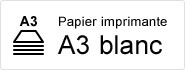 Papier A3 blanc pour imprimante et copieur