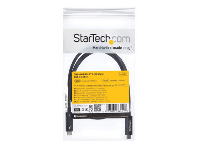 Startech : CABLE THUNDERBOLT 3 (40 GB/S) USB-C de 1 M - M/M