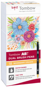 TOMBOW feutres double pointe DUAL BRUSH PEN ABT, couleurs