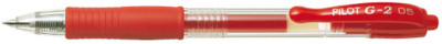 PILOT Stylo roller à encre gel G2 05, rouge