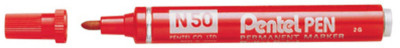 Pentel Marqueur permanent N50, noir, pointe ogive,