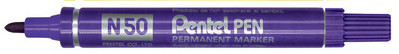 Pentel Marqueur permanent N50, violet, pointe ogive