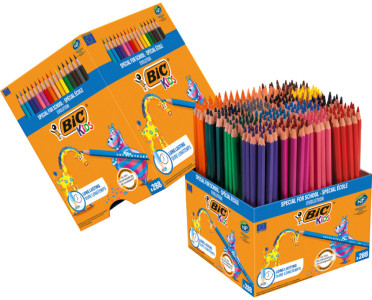 BIC KIDS Crayons de couleur Evolution ecolutions, boîte en