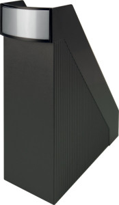 helit Porte-revues Linear, format A4, polystyrène, noir