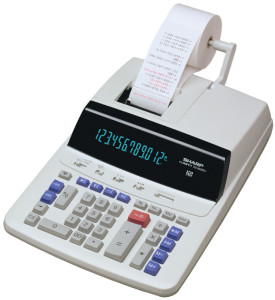 SHARP calculatrice d'impression CS-2635 RH GY-SE