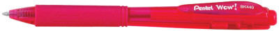 Pentel Stylo à bille rétractable WOW BK440, rouge