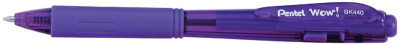 Pentel stylo à bille rétractable WOW BK440, violet