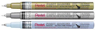 Pentel Marqueur laque PAINT MARKER MMP10, argent