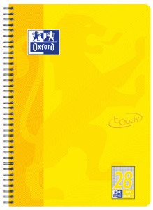 Oxford cahier Touch, A4+, ligné, 160 pages, bleu aqua